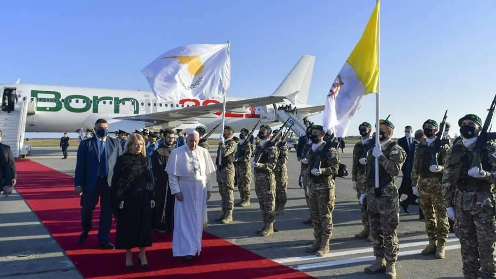 El Papa llega a Chipre-AFP